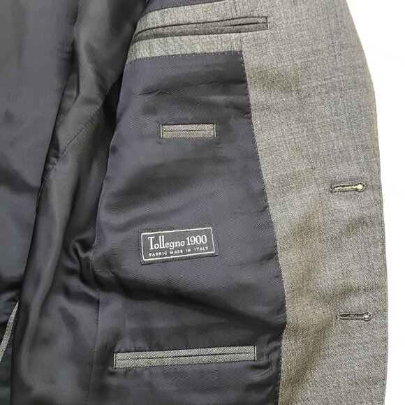 J.Crew Ludlow Gray Italian Wool Suit 38S 32x30 Tollegno 1900 Slim Fit 2-Piece - Picture 5 of 16